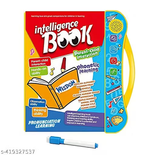 E-Book for Kids - Interactive Learning with Clear Voice & Touch Sensor for Kids (Batteries not included)